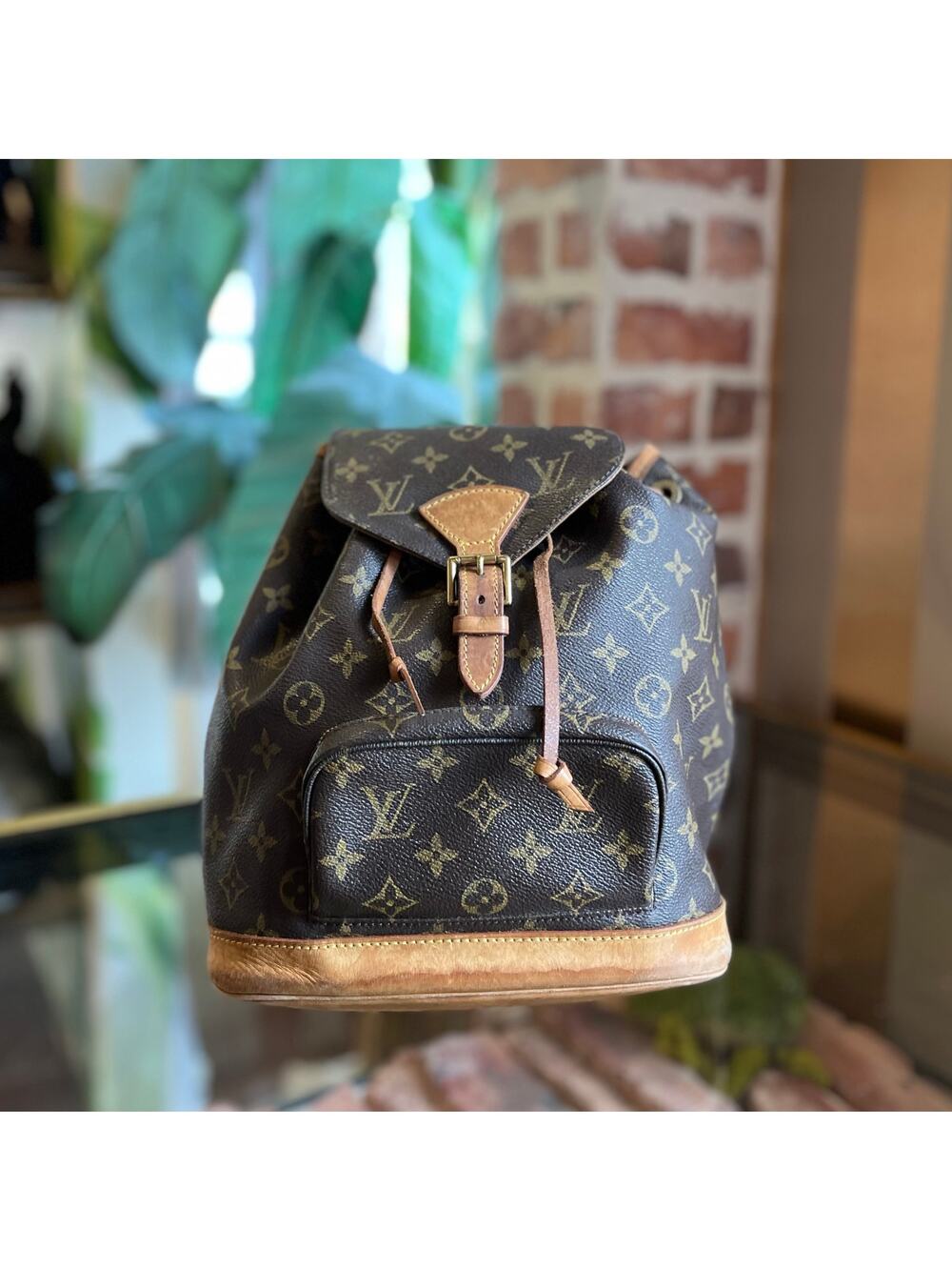 LOUIS VUITTON Montsouris Monogram Canvas Vintage Backpack